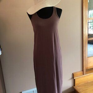 Joan Vass Brown Tank Maxi Dress